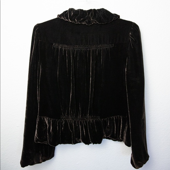 Marc By Marc Jacobs Chocolate Velvet Affect Jacket - Picture 4 of 5